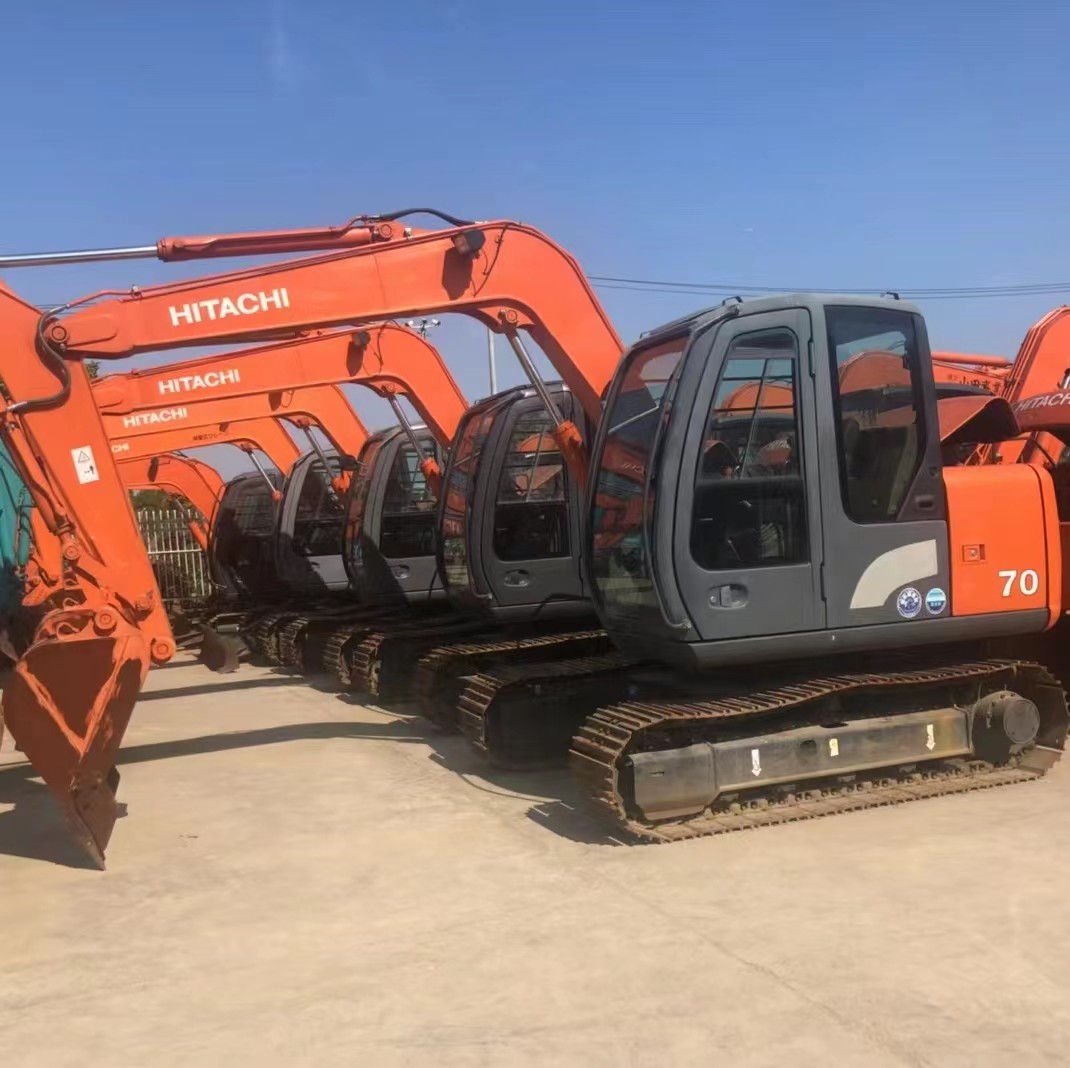 ZX70 Использованный экскаватор Hitachi экскаватор Crawler оборудован двигателем Isuzu