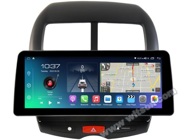 12.3 Smart Ultra Wide Screen For Mitsubishi ASX 1 2010-2018 Car Video Touch QLED Stereo Player