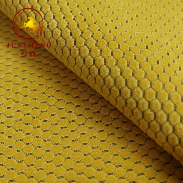 2018 hot sell 220gsm jacquard velvet fabric for upholstery