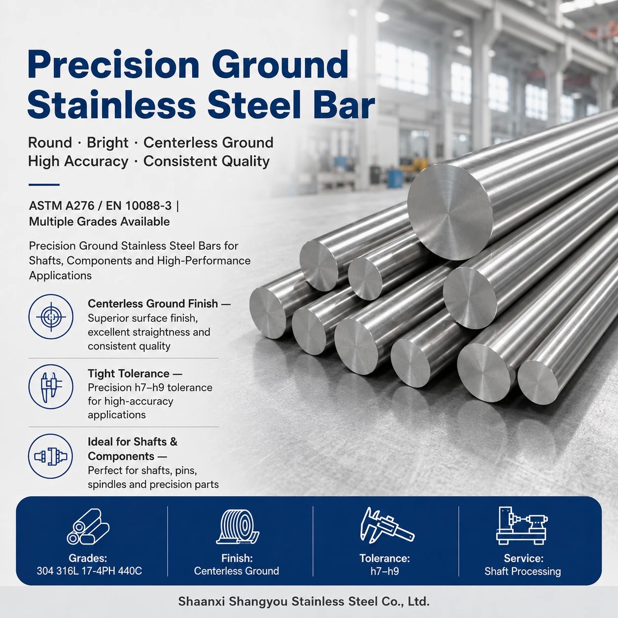 Precision Ground Stainless Steel Bar