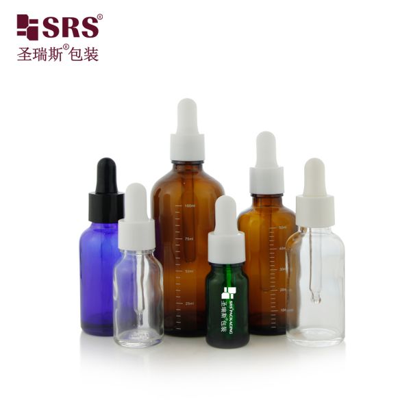 Hot Selling 5ml 10ml 15ml 20ml 30ml 50ml 100ml Glass Dropper Bottle for Skincare Essential Oil