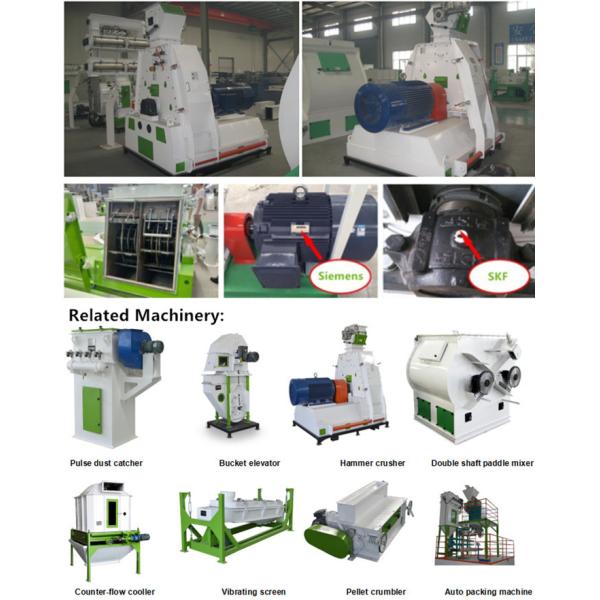 Poultry Livestock Hammer Mill Machine Chicken Feed Hammer Crusher U Shaped