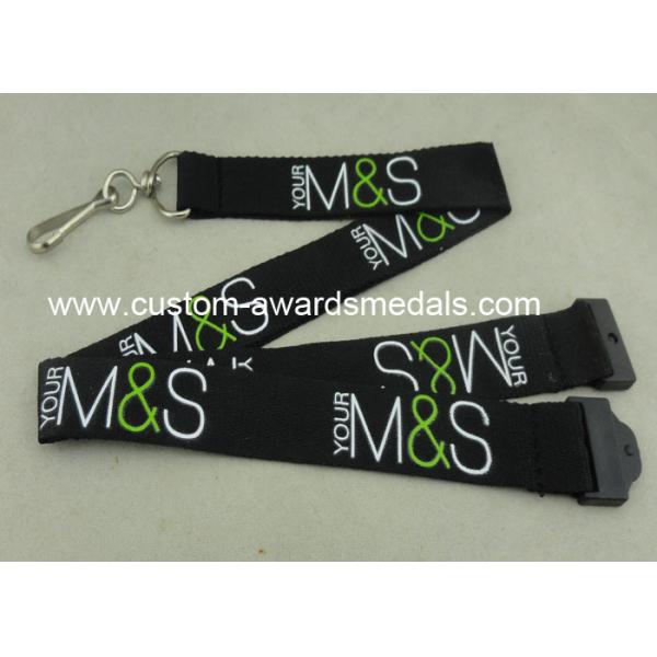 Custom Company Woven Lanyard Holder Sublimation Ribbon For Fair Show ID Card