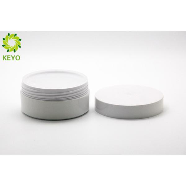 White ABS Plastic Face Mask Jar Thick Wall Wide Mouth Body Butter Containers 50g