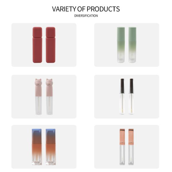 Трубка ясных трубок лоска губы роскошная косметическая упаковывая 5ml