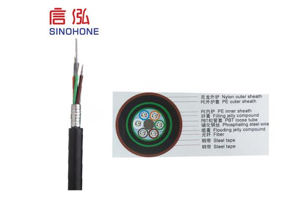 Anti Rodent Fiber Optic Cable , Terminating Fiber Optic Cable Water Blocking