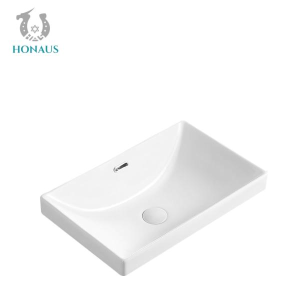 Luxury Integrated Undermount Bathroom Inset Basin Square Shape