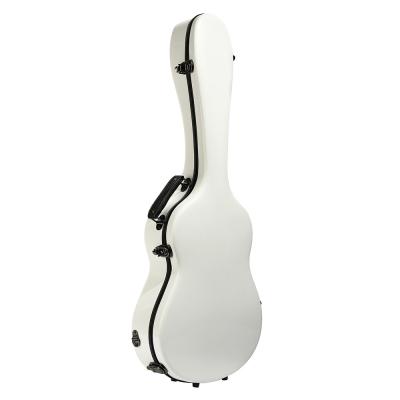 Branco clássico da caixa da guitarra da linha aérea da fibra de vidro