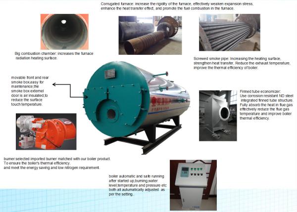 China Factory Energy Saving Industrial Steam Boiler For Beverage Plant