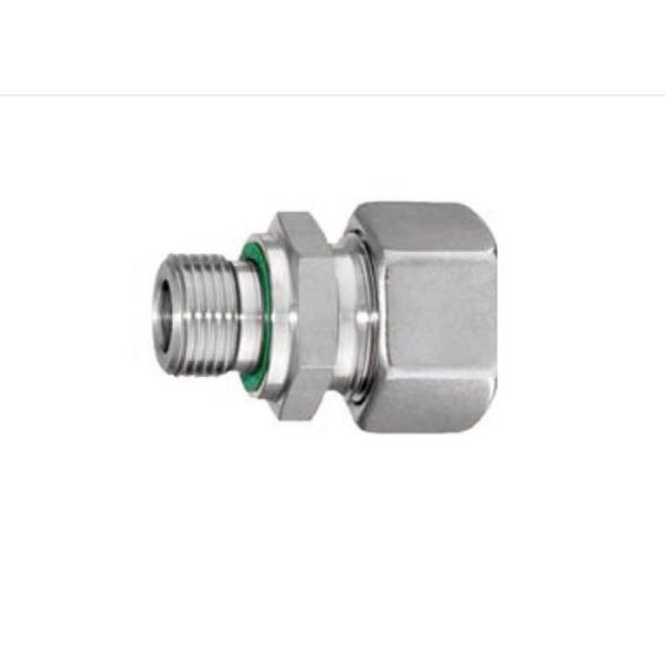 316 Stainless Steel Hydraulic Couplings Metric Thread With Soft Seal GE Stud
