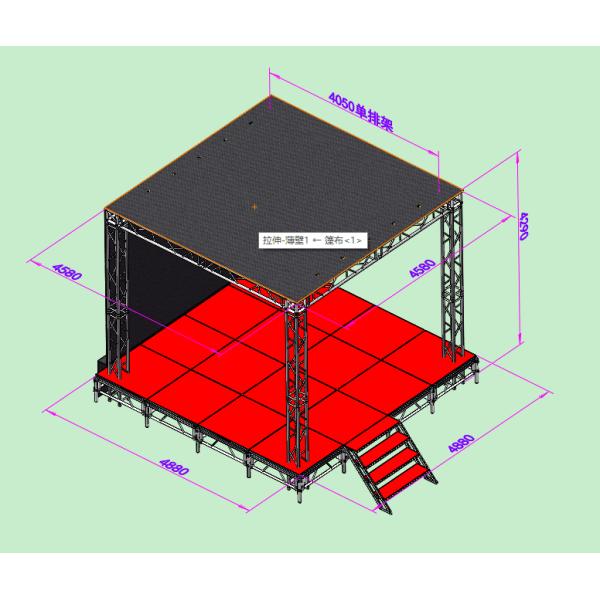 los 4 x 8 paneles de la etapa del concierto bragueros del tejado de 20 pies en venta