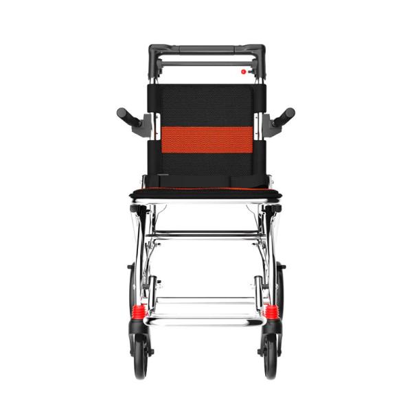 Aircraft Model Foldable Lightweight Manual Wheelchair Aluminum Steel Wheelchair Ultralight Wheelchair
