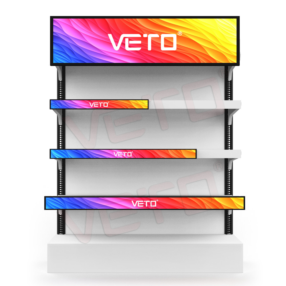 VETO 1920X360 высокая яркость Цифровая полка Край реклама Цифровая вывеска сверхширокий панель LCD дисплей