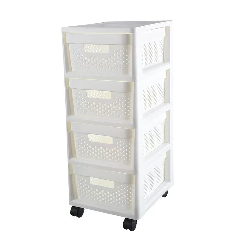 Hot Sale Durable Plastic Storage Cabinet Drawers Multi Layer Cabinet Drawer Cart with Wheels for Home Office