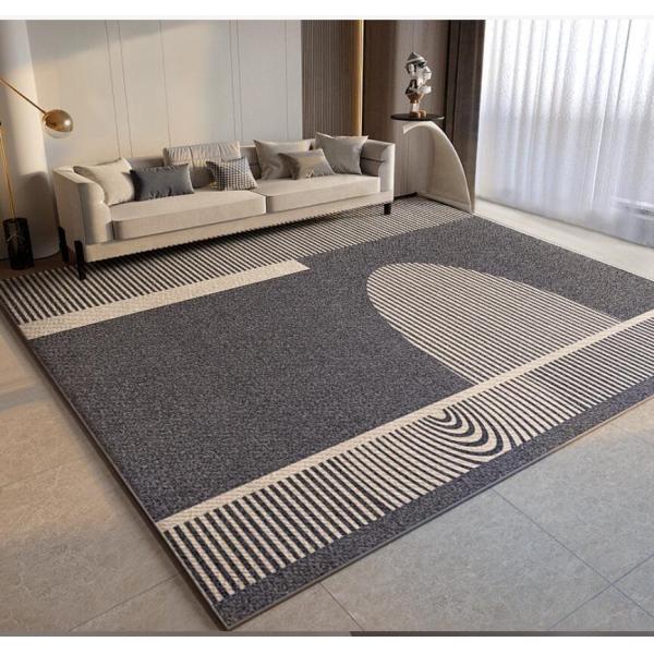 Light Luxury High Density Ring Velvet Pattern Carpets For Living Room Floor, Sofa And Bedroom