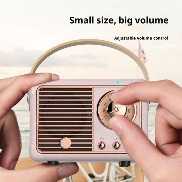 Portable Wireless Speaker with 3W Sound, Bluetooth 5.0, 10M Range, Button Control, Compact ABS Speaker for Home/Travel portable bluetooth speaker with microphone mini portable bluetooth speaker