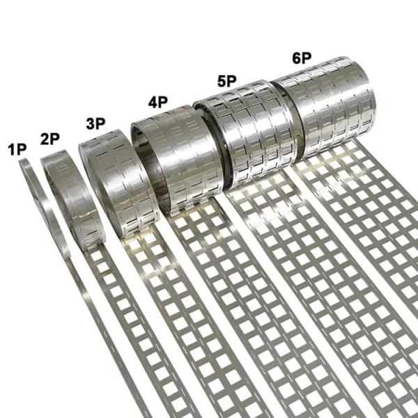 1P 2P 3P Nickel Strips For 18650 , 21700 Nickel Strip 0.15mm-0.2mm Thickness