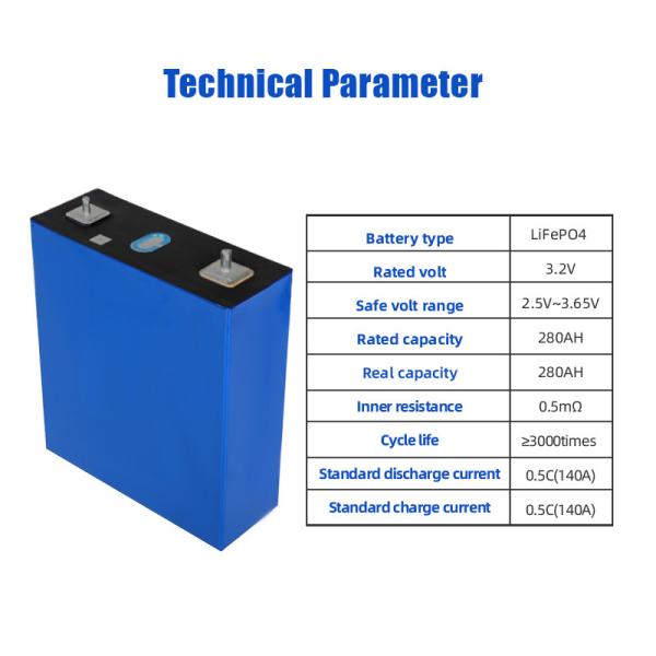 Grade A+ 280AH LiFePO4 Battery with QR Code and 6000 Cycles for RV Motorhome