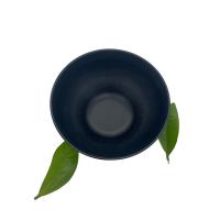 Restaurant Hotel Round Melamine Soup Bowl Dinnerware Matte Black 6.5''
