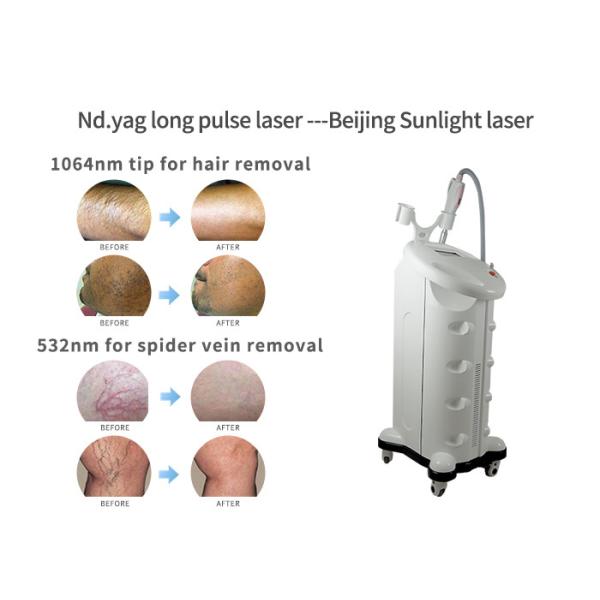 1064nm Nd Yag Laser Hair Removal Machine For Dark Skin Type VI / VII 70 * 53 * 101cm