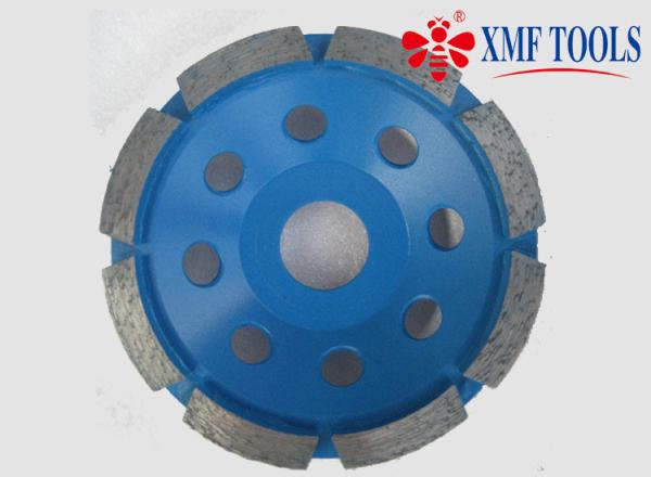 105mm 5 Inch  9 Inch Concrete Grinding Disc For Granite Single Row Cup Blue