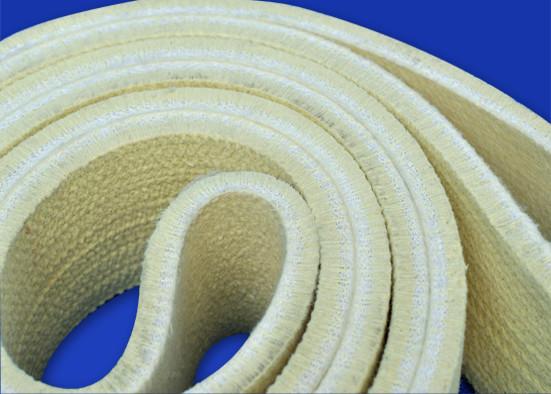 Seamless 100% Nomex Meta Aramid Felt Superior Strength And Durability