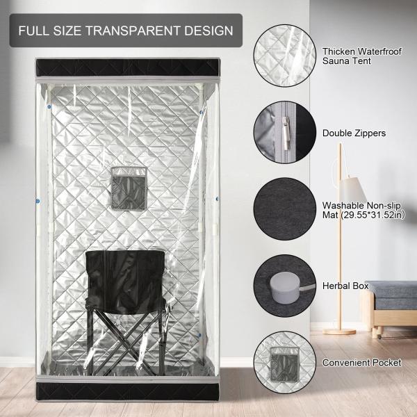 Full Body Home Portable Sauna Tent Folding Portable Medium Steam Sauna Tent