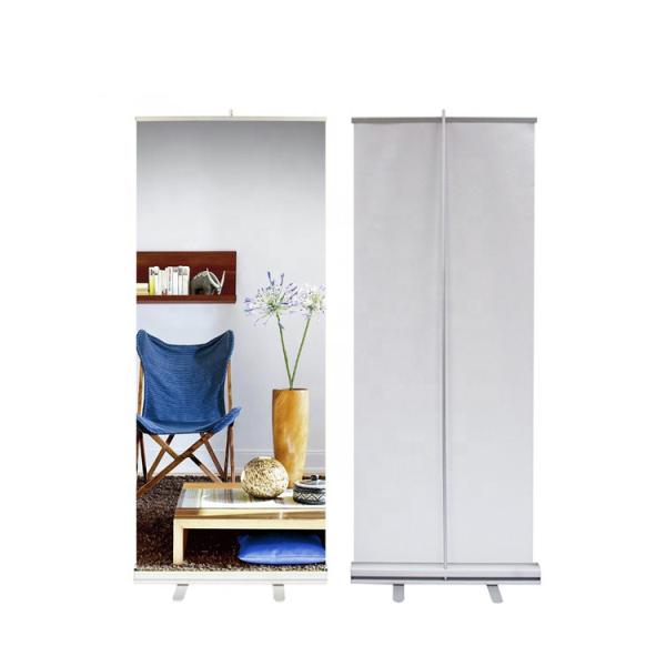 Standard Size Trade Show Retractable Banners Polyester Fabric Lightweight