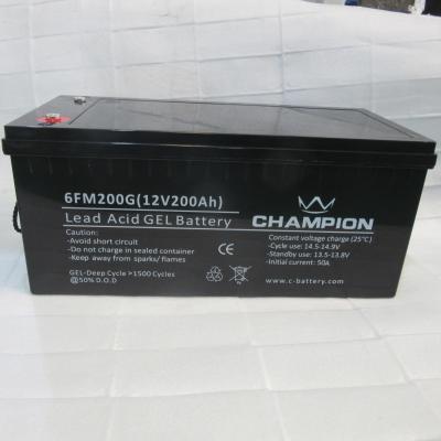 12V 200AH Sealed Gel Lead Acid Battery For Solar Cell Power Generation