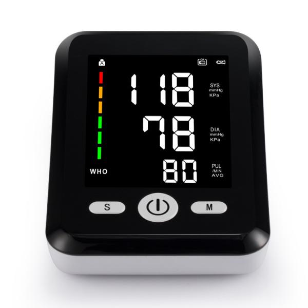 Black Home Blood Pressure Device Automatic Shutdown With One Button Measurement