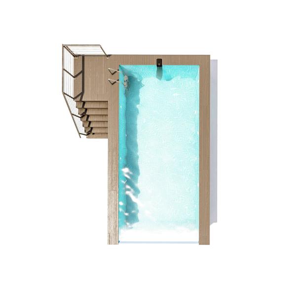 100mm Thickness Customized Luxury Prefab Tiny House With Swimming Pool Container Pool