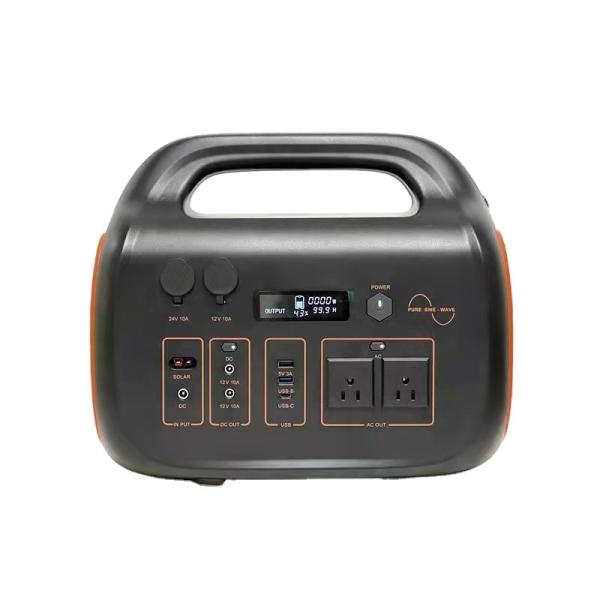 500wh Outdoor Portable Power Station Solar Panel 1200w 12.6V