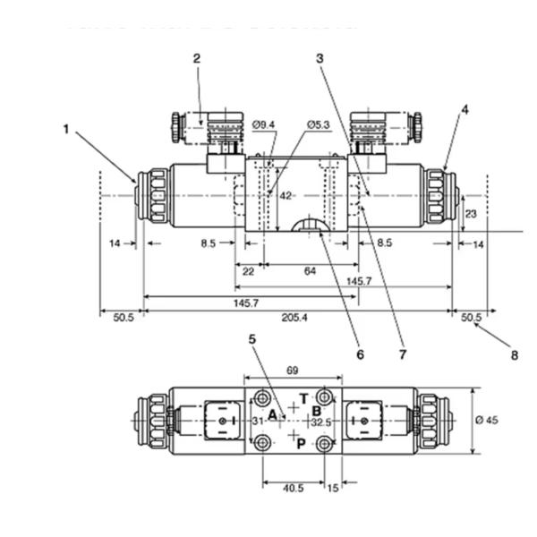 Rexroth 4WE6E1X/HG24N9K4 WE6J1X/24 4WE6D70/HG24N9K4 4WE6E1X Hydraulic Directional Regulating Valve Cast Iron Solenoid