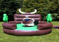 Machine mécanique d'équitation de Taureau d'enfants interactifs gonflables extérieurs de jeux