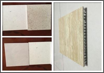 Travertine Stone  Aluminium Honeycomb Panel With Edge Sealed For Indoor Decoration
