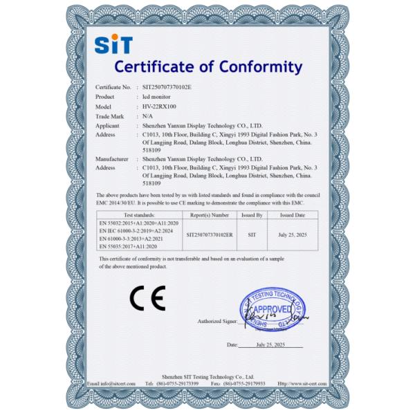 Shenzhen Yanxun Display Technology Co., Ltd.