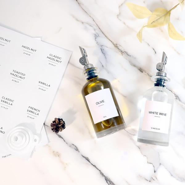 Bouteille en verre personnalisée de 350 ml 500 ml pour l' huile d' olive Vodka Bouteille en verre personnalisée Whiskey