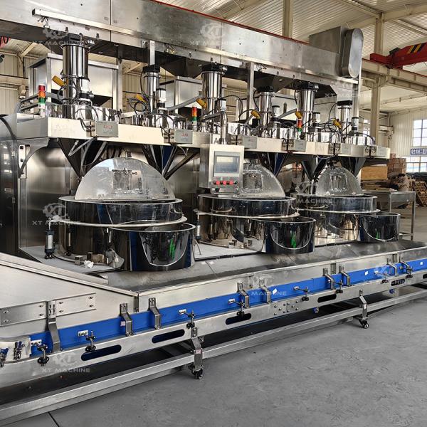 Máquina automática de recubrimiento de nueces para el procesamiento de alimentos