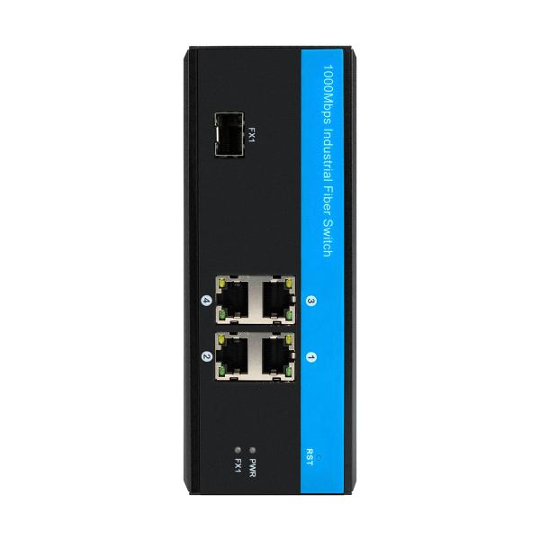 4ポート 工業ファイバースイッチ ギガビット イーサネット 管理されていないIP40 屋外使用 CE