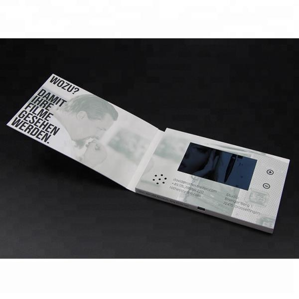 300-2000Mah Battery LCD Video Card For Weddings / Happy Birthdays