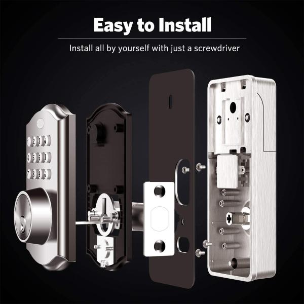 OEM Цинковая сплав безключевая электронная клавиатура Deadbolt Lock Multicolor