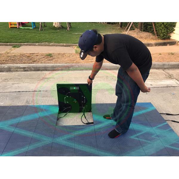 Waterproof Interactive LED Dance Floor Display P4.81 DC 15V Die Casting Aluminum