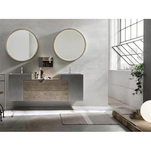 Solid Wood Cabinet Vanity for Small Toilets Includes Mirror and Countertop from YALIG
