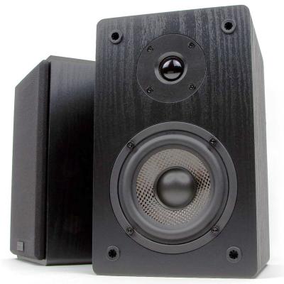 Bluetooth Wooden Bookshelf Speakers 4 Inch Wireless Studio Monitor Loudspeakers