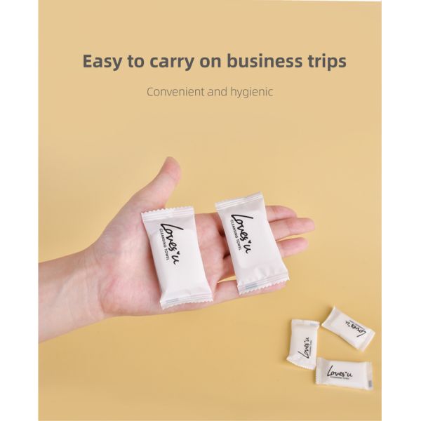 Mini Tablets Disposable Portable Face Towel Cotton Coin Tissue for Travel Camping