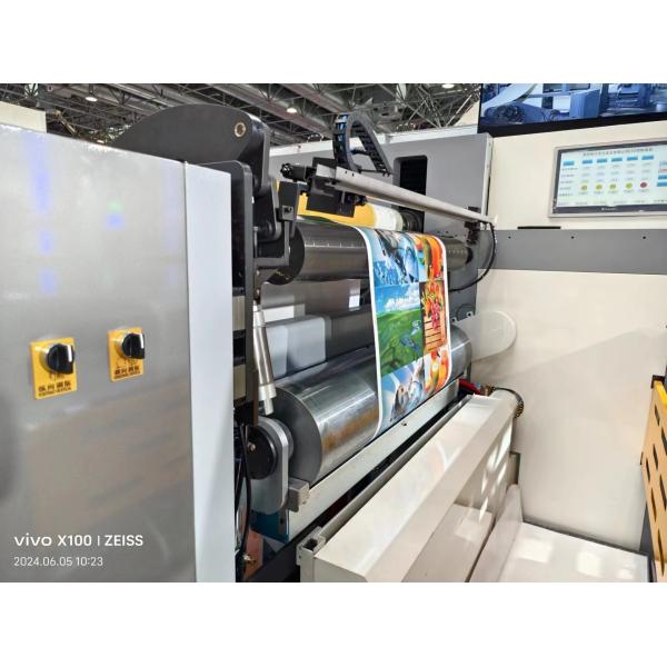 Sleeve Type Flexo Printing Machine with Infeed and Outfeed Sections for Smooth Operation