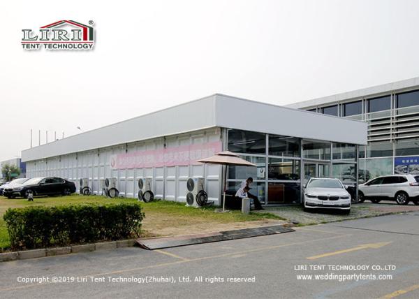 Cube Structure Double Decker Tents For Car Exhibition With Thermo Roof