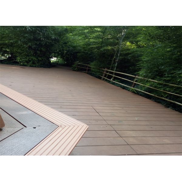 Waterproof WPC Floor Customized Garden / Pool / Terrace Decking Board