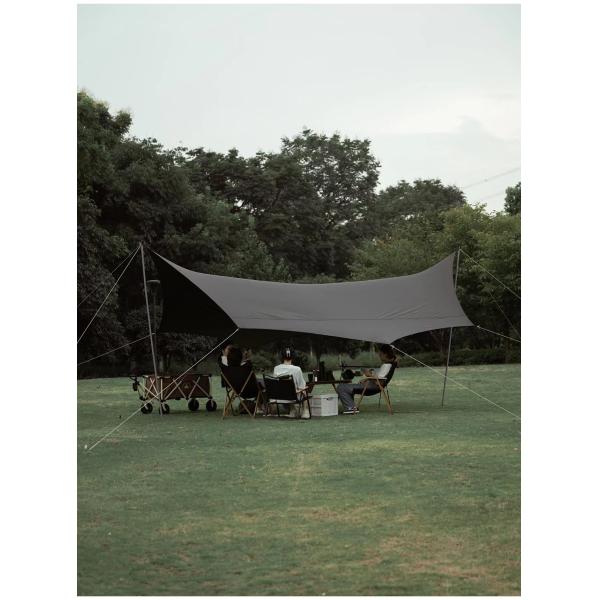 Aluminum Frame Camping Tarp Tent UPF 50 Canopy Sun Shelter Portable Large Picnic Beach