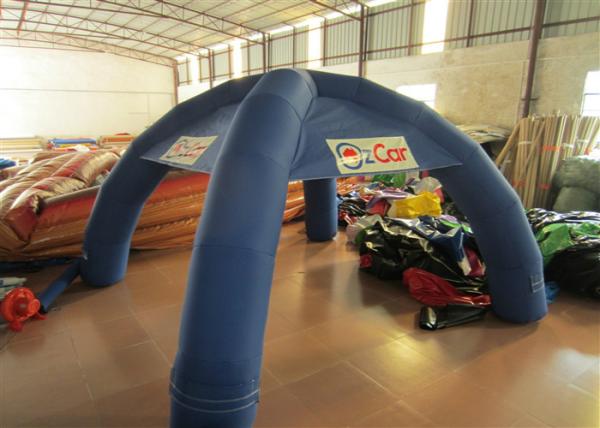 Tenda de evento inflável à prova d'água para exposição 5 X 5 m 0,9 mm Pvc encerado impressão de seda